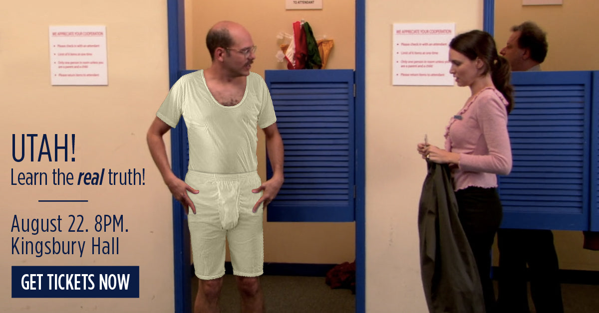 VIDEO: David Cross addresses the "Mormon Sacred Underwear" controversy at Salt Lake City show (8/22/2018)