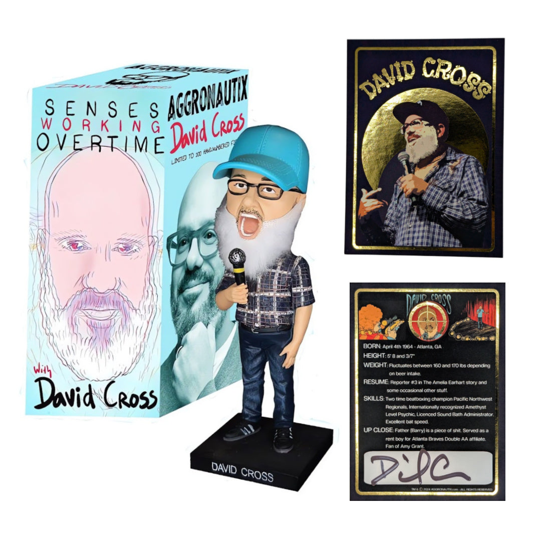 “Senses Working Overtime” Throbblehead and Signed Trading Card